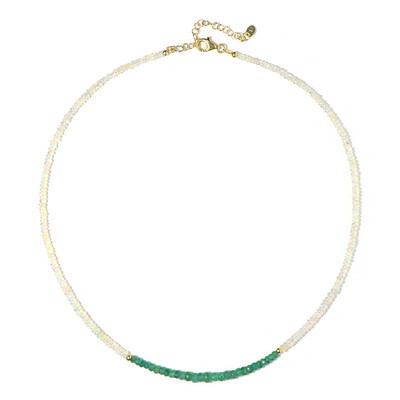 Collier en argent et Emeraude de Zambie