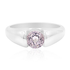 Bague en argent et Kunzite du Brésil