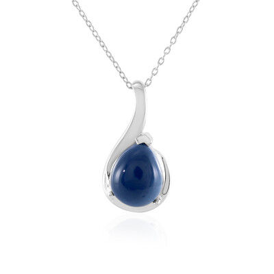 Collier en argent et Opale bleue