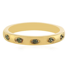 Bague en argent et Diamant vert I3