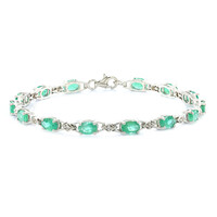 Bracelet en argent et Emeraude de Zambie