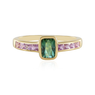 Bague en argent et Tourmaline verte de Benedito (Adela Silber)