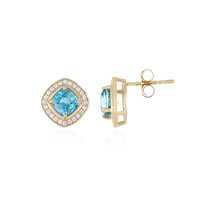 Boucles d'oreilles en or et Zircon de Ratanakiri (Adela Gold)