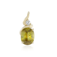 Pendentif en or et Sphène