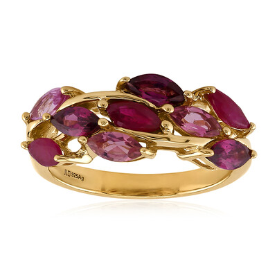 Bague en argent et Grenat Rhodolite