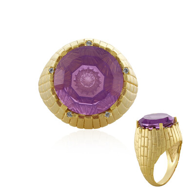 Bague en argent et Améthyste