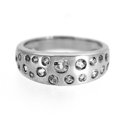 Bague en argent et Zircon