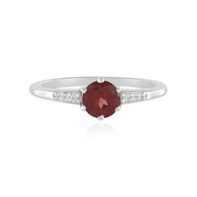 Bague en argent et Grenat du Mozambique