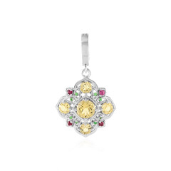 Pendentif en argent et Béryl jaune
