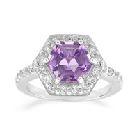 Bague en argent et Améthyste