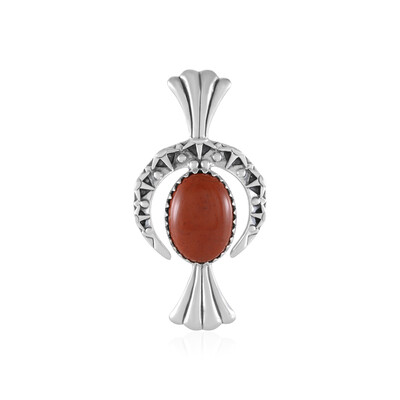 Pendentif en argent et Jaspe sanguin (Desert Chic)