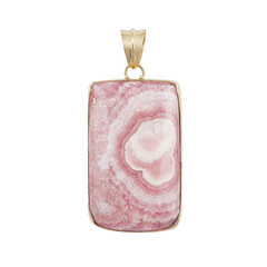 Pendentif en argent et Rhodochrosite (Bali Barong)