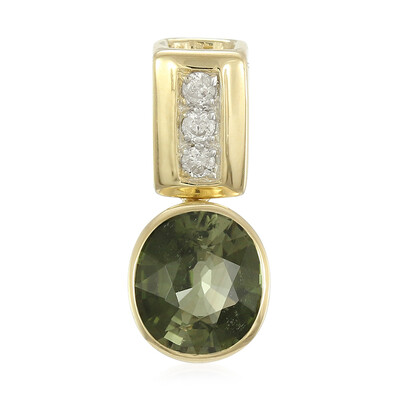Pendentif en or et Tourmaline cuprifère