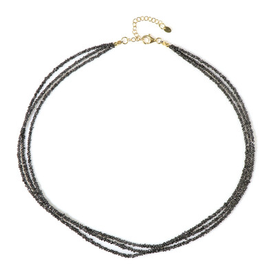Collier en argent et Diamant noir