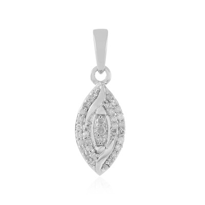 Pendentif en argent et Diamant I1 couleur (I)
