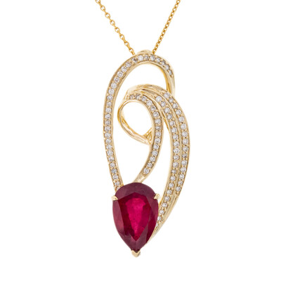 Collier en or et Rubis de Madagascar (de Melo)