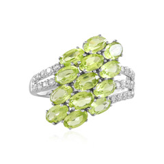 Bague en argent et Péridot