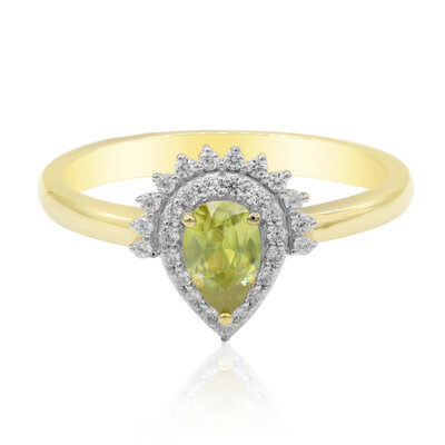 Bague en or et Sphène