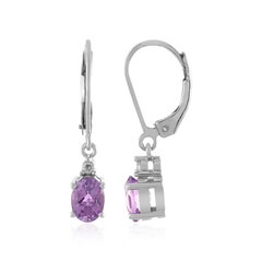 Boucles d'oreilles en argent et Améthyste d'Uruguay