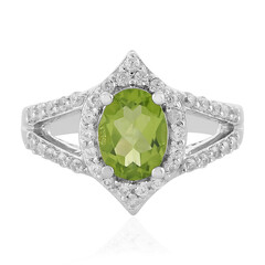 Bague en argent et Péridot