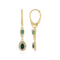 Boucles d'oreilles en argent et Grandidierite