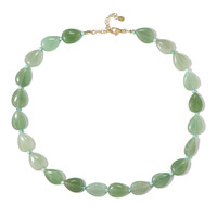 Collier en argent et Aventurine verte