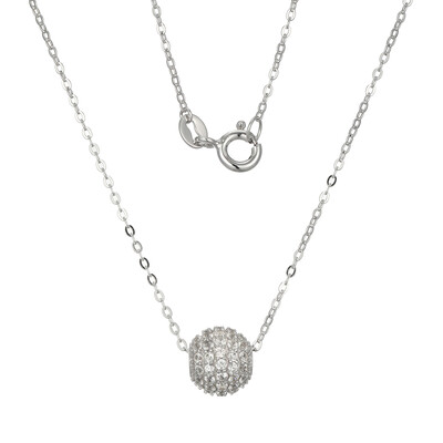 Collier en argent et Zircon (Adela Silber)