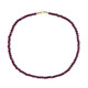 Collier en argent et Rubis du Mozambique
