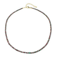 Collier en argent et Rubis du Mozambique
