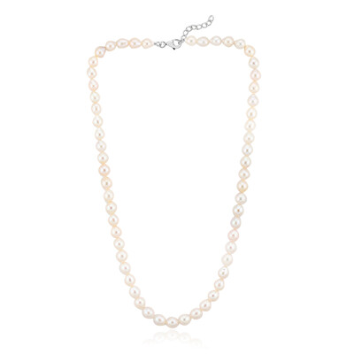 Collier en argent et Perle blanche de culture d'eau douce (TPC)