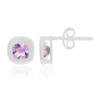 Boucles d'oreilles en argent et Améthyste