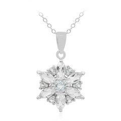 Collier en argent et Topaze blanche