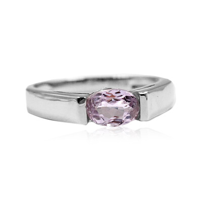 Bague en argent et Kunzite du Brésil