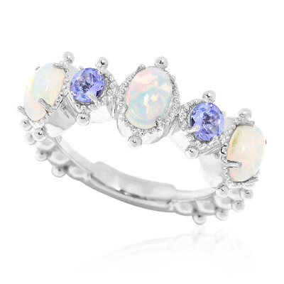 Bague en argent et Opale Welo (Dallas Prince Designs)