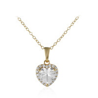 Collier en argent et Topaze blanche