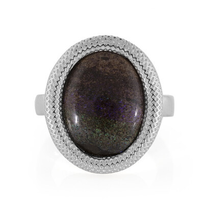 Bague en argent et Opale Matrice
