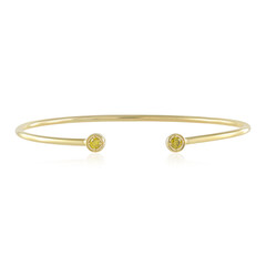 Bracelet en argent et Diamant VS1 jaune