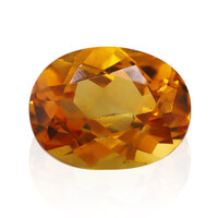  Citrine mandarine (gemme et boîte de collection)
