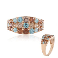 Bague en argent et Zircon orange (KM by Juwelo)