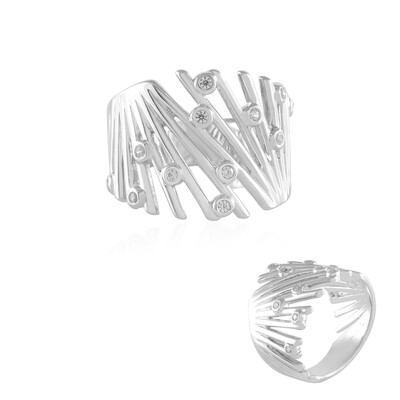 Bague en argent et Zircon (de Melo)