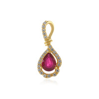 Pendentif en argent et Rubis de Madagascar