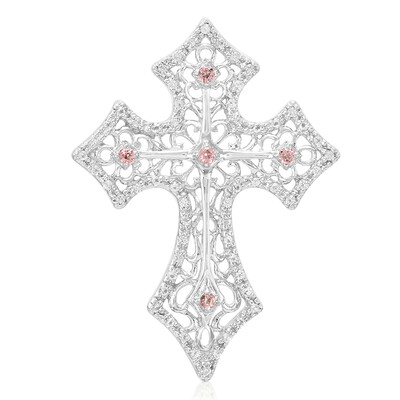 Pendentif en argent et Tourmaline rose