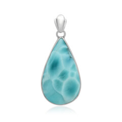 Pendentif en argent et Larimar