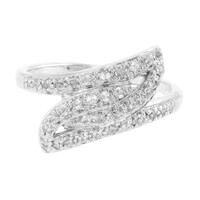Bague en argent et Topaze blanche