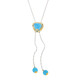 Collier en argent et Calcédoine bleue (Gems en Vogue)