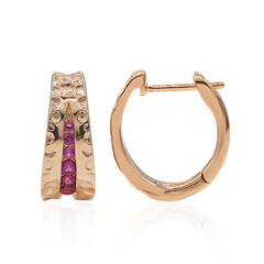 Boucles d'oreilles en argent et Grenat Rhodolite (TPC)
