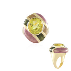 Bague en argent et Quartz citron (Adela Silber)