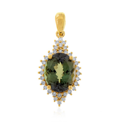 Pendentif en or et Tanzanite non chauffée