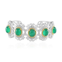 Bracelet en argent et Agate verte (Dallas Prince Designs)