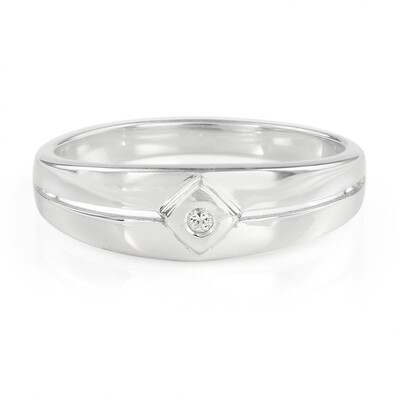 Bague en argent et Topaze blanche